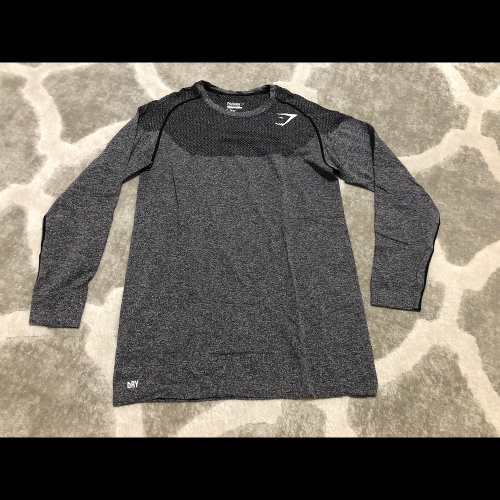 Mens Gymshark Phantom Seamless Marl Grey